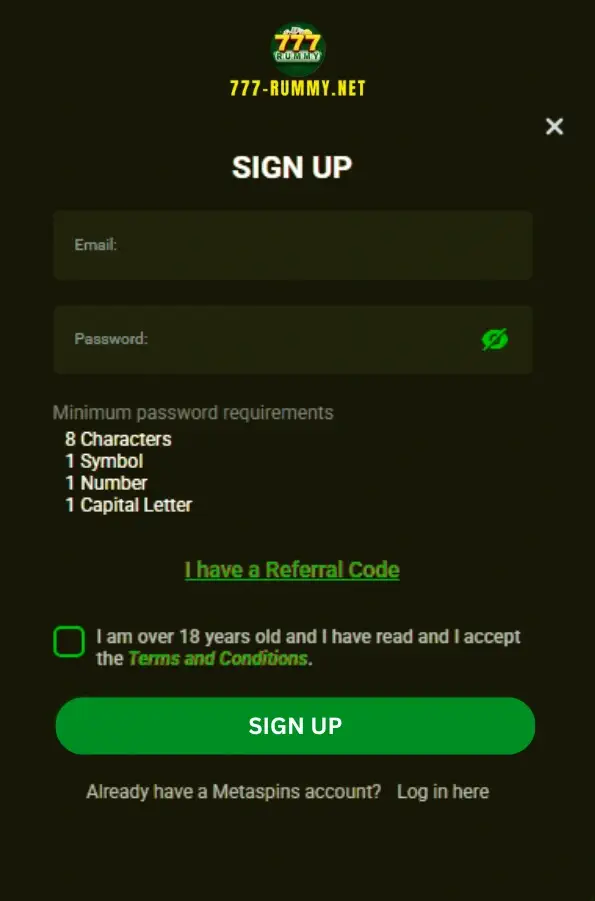 777 rummy register and login